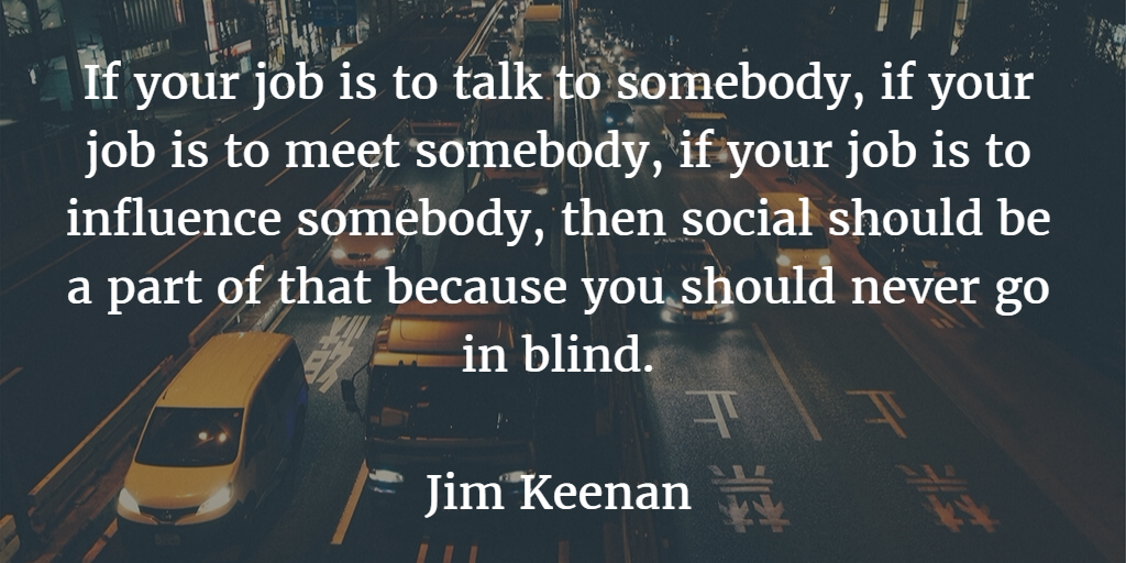 Jim Keenan Sales Rep Quote